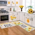thumbnail image 4 of LILELIS 2pcs Beee Festival Doormat Kitchen Rugs Plaid Beee Mats Decoration Front Summer Kitchen Comfortable Mat Home Cool Blankets Size Large Soft Blankets for Adults, 4 of 5
