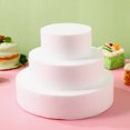 thumbnail image 4 of Molde de práctica para decoración de tartas con fondant, 3 mini tartas redondas para escaparate de bodas, 4 of 7