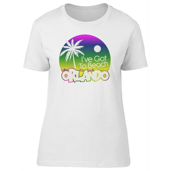 Ive Got 2 Beach Tropical Orlando T-Shirt Women -Image by Shutterstock, Female Medium