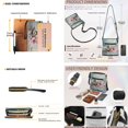 thumbnail image 2 of ZUXONGSY Conch Hibiscus Starfish Print Women's PU Leather Hobo Bag & Wallet Set, Stylish Crossbody Satchel with Adjustable Strap, Large Capacity for Shopping Work Business, 2 of 5