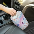 thumbnail image 2 of Renewold Multipurpose Car Trash Can with Waterproof Interior Bottom Plum Blossom Butterfly Automotive Garbage Cans Fit Most Cars Accessorie Foldable Car Bin Bag, 2 of 6