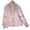 Pink, variant on Women's Blouses High Neck Long Sleeve with Intricate Lace Paneling Ruffled Cuffs Button Front Closure Sophisticated Style for Formal Events and Special Occasions Pink S