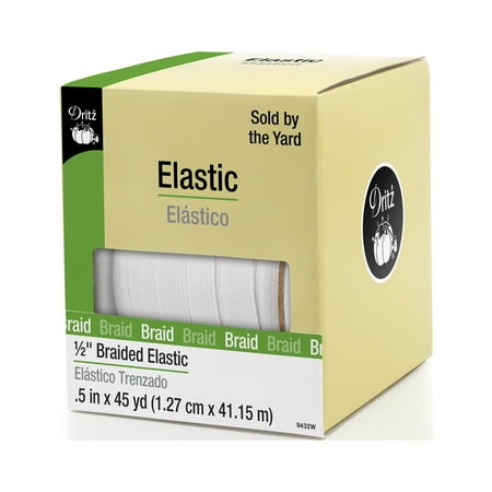 UPC: 0072879094329 | Dritz 1/2 Braided Elastic White 45 Yd.