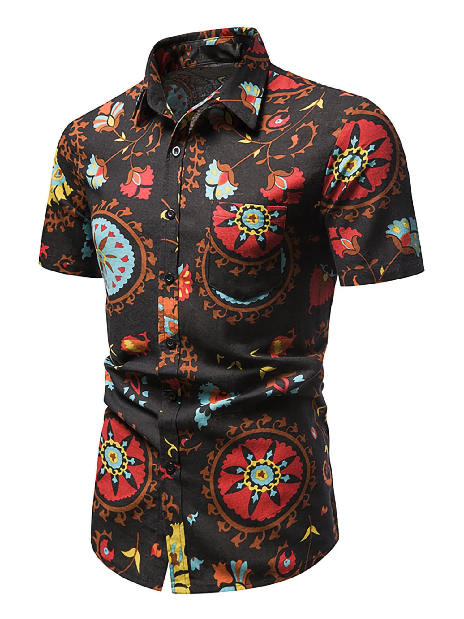 Colisha Tropical Shirts for Men Summer Short Sleeve Beach Holiday Tops ...