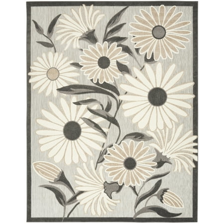 Nourison Aloha Indoor/Outdoor Beige 9' x 12' Area Rug, (9x12)