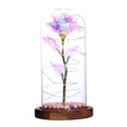thumbnail image 1 of leyfeng Lámina de oro Rose Flower String Light Glass Cover con perla Decoración del hogar Night Light Valentine's, 1 of 8