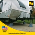 thumbnail image 5 of Stromberg Carlson JBP-813.5 Base Pad Peak - Scissor Jack - Stab Jack - Jack Stands - Trailer Jack - Trailer Jack Block - RV Accessories - Camper accessories for Travel Trailers (5 Pack), 5 of 6