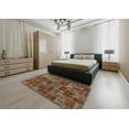 thumbnail image 4 of Ahgly Company Indoor Square Abstract Dark Almond Brown Abstract Area Rugs, 6' Square, 4 of 6