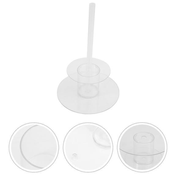 FOMIYES Chic Transparent Plastic Cake Piling Brackets for Household Baking