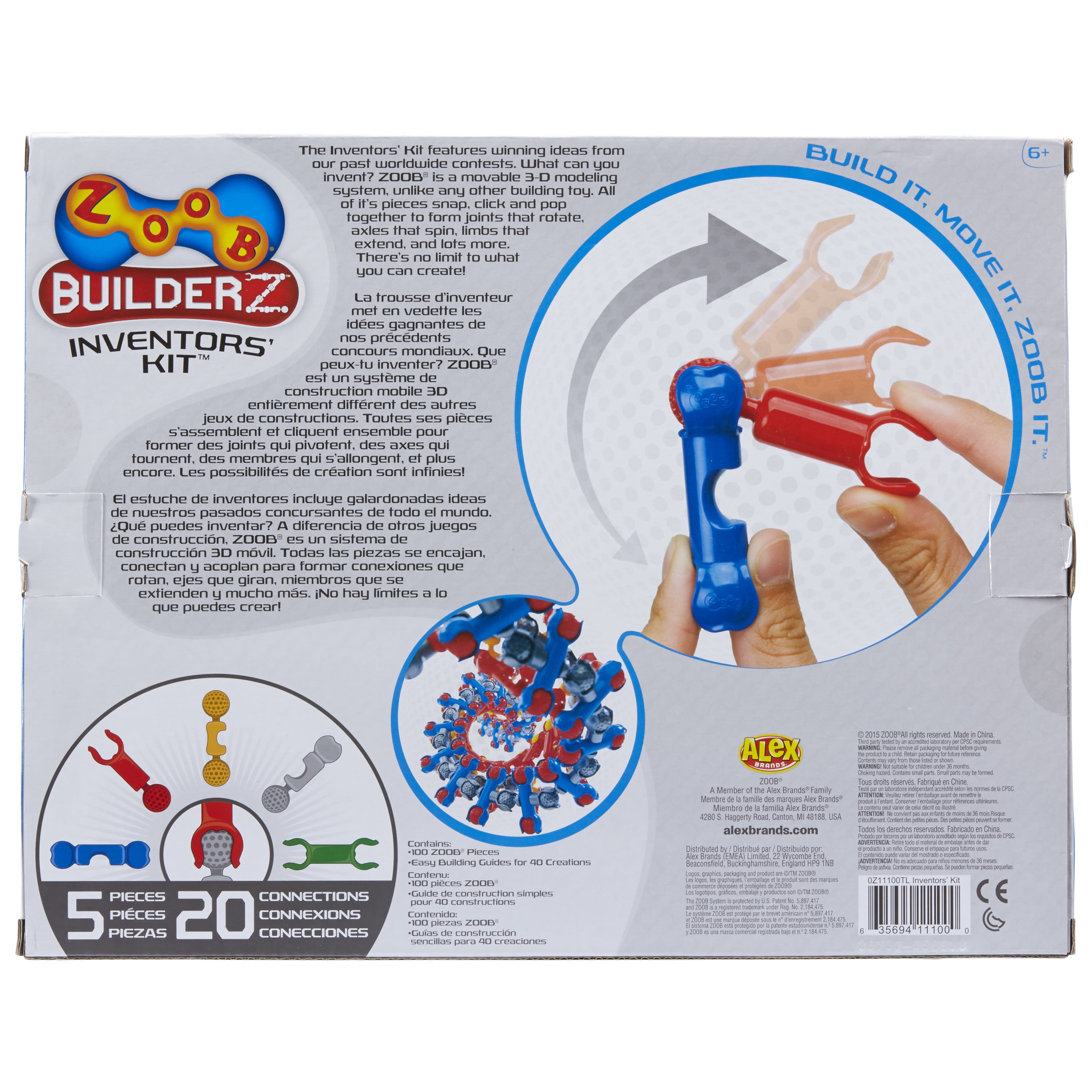 ZOOB BuilderZ Inventor's Kit Toy Activity Set
