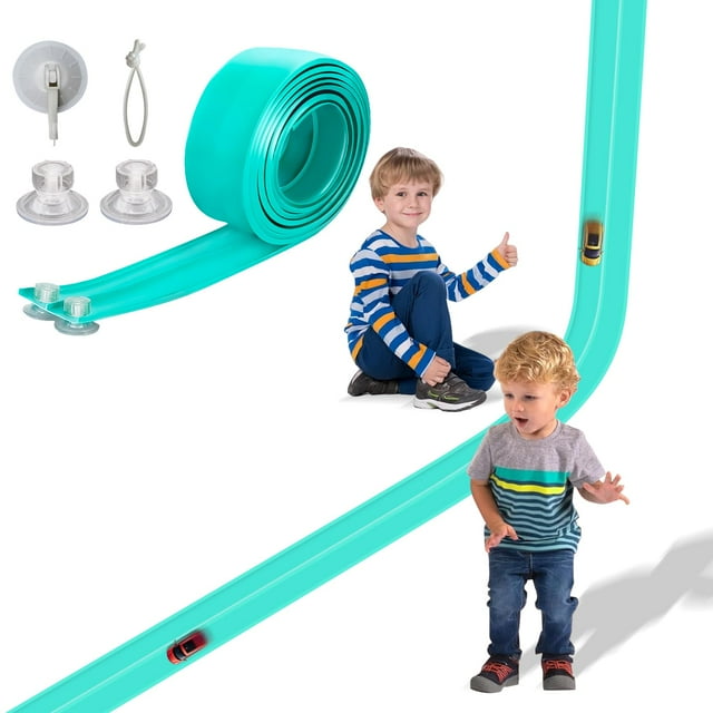Set de inicio Race Car Track AQFR Flex Track de 15 pies para niños a partir de 3