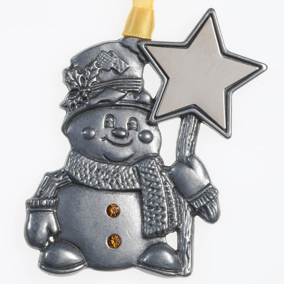 Pewter Birthstone Snowman Ornament, November