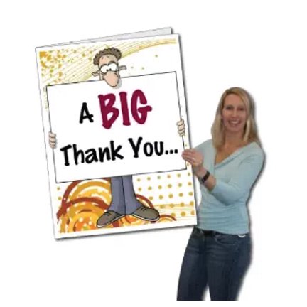 2 x3 giant thank