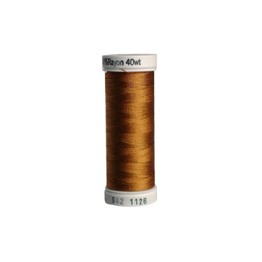 Sulky 40 Wt. Rayon Embroidery Thread, 250 Yards, Orange Red - For Machine Embroidery & Decorative Sewing