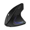 thumbnail image 1 of Ratón inalámbrico vertical Hugo ergonómico de 5 botones recargable Silencioso para oficina Negro diestro, 1 of 10