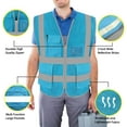 thumbnail image 3 of GHSDFBB High Visibility Safety Vest Mesh Reflective Work Vests for Men Women with Pockets and Zipper Meets ANSI/ISEA Standards, 3 of 7