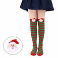thumbnail image 2 of lnmuld Cotton Socks European Style Kids Socks Long Stockings for Girls with Santa Figurine and Doll Decorative Designs Ideal for Autumn Winter Seasonal Wear Size:7-12 Years, 2 of 3