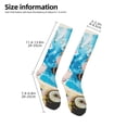 thumbnail image 2 of Sigee Vintage Map Travel Essentials for Socks for Men Women Socks Stocking Compression Socks, 2 of 6
