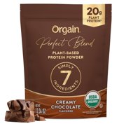 Orgain Organic Perfect Blend Plant Based Protein Powder, Chocolate, 12.34 oz