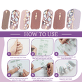 thumbnail image 2 of Bienvenido Pegatinas de uñas Envolturas completas Tiras de esmalte de uñas, Calcomanías autoadhesivas para decoración de uñas de gel para mujeres y niñas, 2 of 5