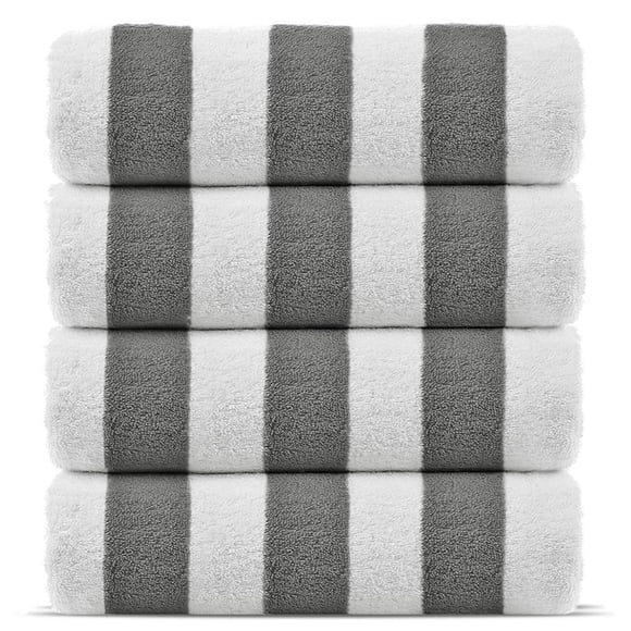 Toallas de piscina y playa Chakir Turkish Linens 100% algodón, paquete de 4