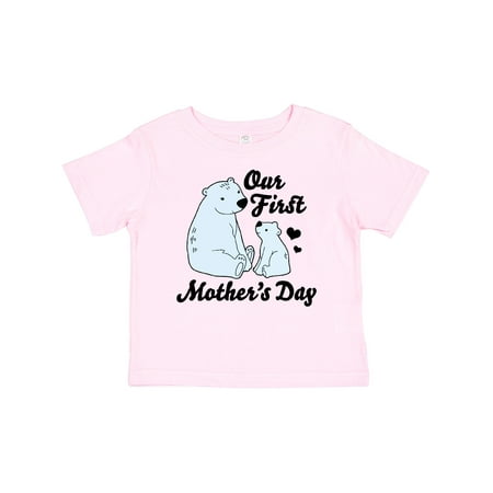 

Inktastic Our First Mothers Day with Polar Bears Gift Baby Boy or Baby Girl T-Shirt
