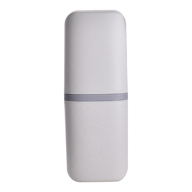 Organizador de cepillos de portátil, accesorios reutilizables a prueba de polvo, taza de gárgaras capacidad para viajar, uso diario, Blanco Baoblaze Estuche organizador de cepillos de dientes