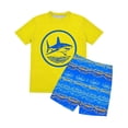 thumbnail image 5 of Fnooota Boys Rash Guard Swimsuits 2 Piece, Summer Short Sleeve Printed Boys'Swimwear Kids Bathing Suits Multicolor Size 14, 5 of 8
