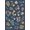 Blue, Pattern 2, variant on ODIKA 3'x5' Beige Olive Abstract Floral Design Washable Area Rug Elegant Leafy Motif with Sage Accents Non-Slip, Flatweave, Easy Care for Hallway, Laundry Room