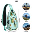 thumbnail image 5 of Crossbody Sling Backpack for Women Men Kawaii Avocado Shoulder Sling Crossbody Casual Chest Bag for Travel Sports Running Hiking, 5 of 6