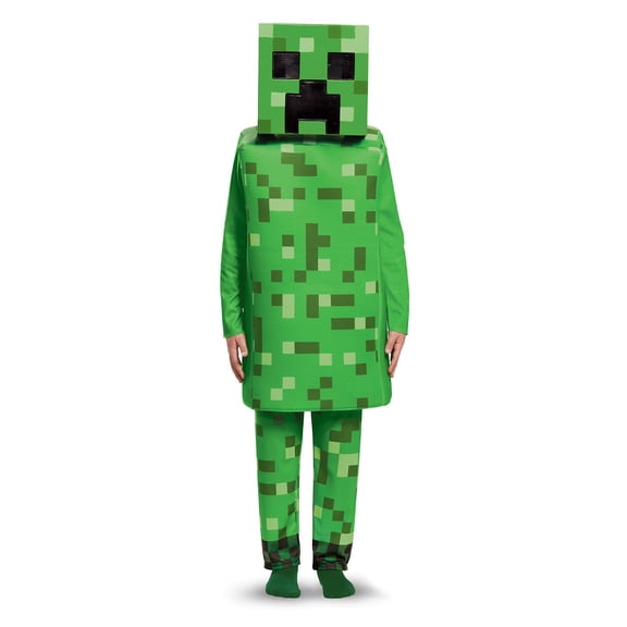 Disguise Minecraft Creeper Deluxe Boy's Halloween Fancy-Dress Costume for Child, S (4-6)