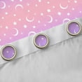 thumbnail image 4 of jejeloiu Blue Purple Ombre Black Out Curtains,Starry Sky Star Curtains Pack of 2 (42x63 Each) For Kids, 4 of 6