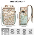 thumbnail image 2 of Trippy Mushroom Cooler Backpack, Leakproof Insulated Lunch Bag with Boho Mushroom Print for Beach Days and Picnics, 2 of 4