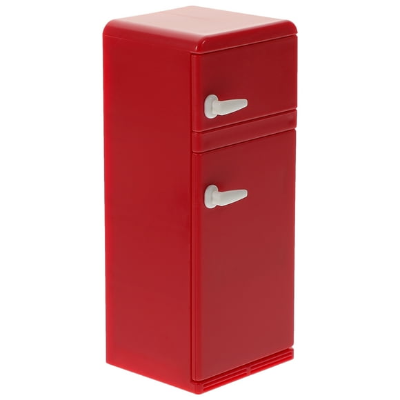 KAKOWELY Mini nevera, muebles para casas pequeñas, mini muebles para casas, nevera de juguete, casa de muñecas, nevera de juguete
