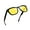 01-Black Frame/Night Vision Yellow Lens, variant on Classic Retro Square Night Vision Glasses for Men Women Fishing Driving Hiking Glasses with UV Protection