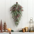 thumbnail image 2 of Holiday Time Feston de sapin noble enneigé de 66 cm, vert, DEL, 2 of 5