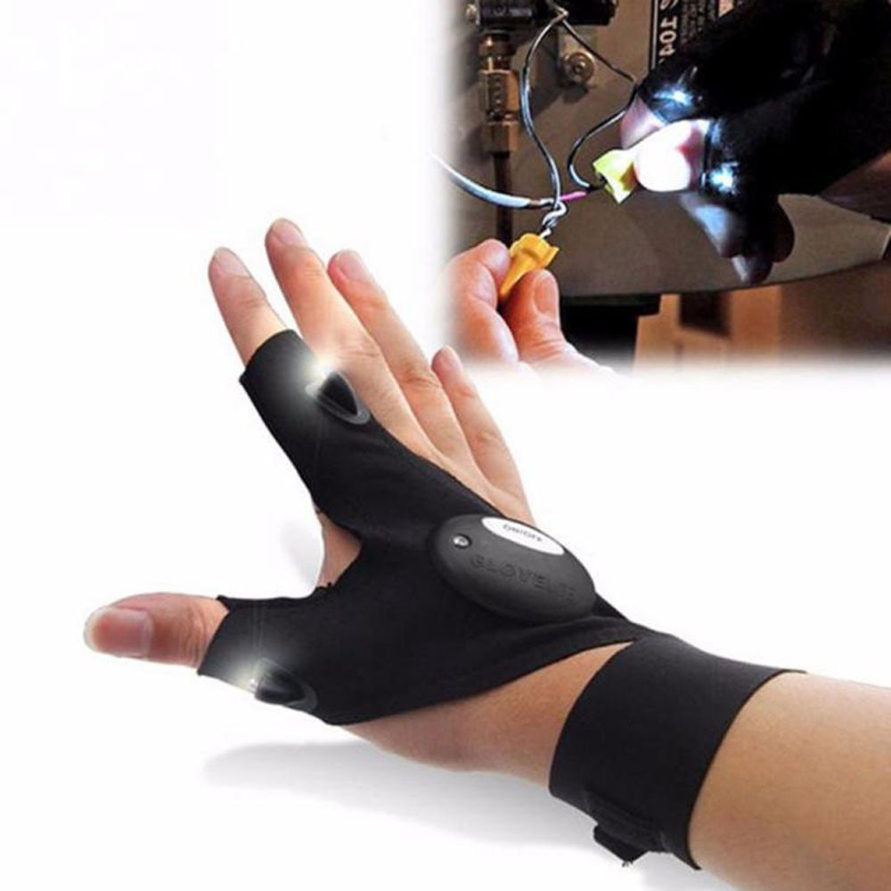 Night Fishing Glove with LED Light Rescue Tools Outdoor Gear Waterproof Lamp Hot