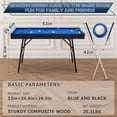 thumbnail image 3 of RayChee 54" Folding Pool Billiard Table, Portable Pool Game Table with 2 Cue Sticks, 16 Balls, Triangle for Kids Family, 3 of 7
