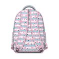 thumbnail image 3 of Tropical Flamingo School Backpack - Padded 17 Inch Laptop Compartment, Multiple Zippered Pockets for High School Essentials, Fashionable Bookbag, 3 of 6
