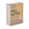 Diaper Dekor Eko Classic Refills, 2 Count | ONLY Eco-Friendly Diaper Pail Refills Made With 70% Recycled Materials | Quicker, Easier & More Cost Effective than Trash Bags