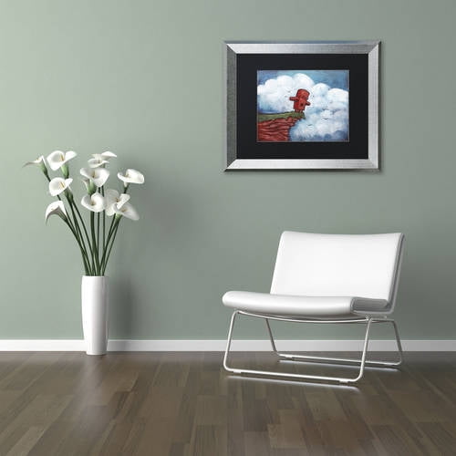 Trademark Fine Art 'Flight' Canvas Art by Craig Snodgrass, Black Matte, Silver Frame
