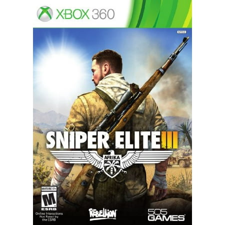 Sniper Elite III shooting fighting Weapons Video Game for Xbox (Best Sniper Games For Xbox 360)