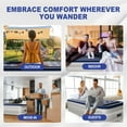 thumbnail image 5 of Ktaxon 18in Twin Air Mattress with Built-in Pump, Elevated Inflatable Airbed, Blow up Mattress for Camping Home Guests, Blue & White, 5 of 10