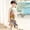 Yellow, variant on Trendfront Girls Striped Graphic Print Outfit Set Square Neck Sleeveless Top Summer 2 Piece Fashionable Casual Kids Clothing Everyday Wear 3Y-9Y Clothes Set