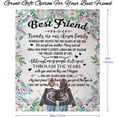 thumbnail image 5 of 40th Birthday Blanket - Best Friend Birthday Gifts for Women - Unique Friendship Gifts for Dear Friends, BFF, Besite, Thoughtful Besties Gift Ideas for Women Throw Blankets, 5 of 7
