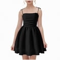 thumbnail image 4 of Taybagh Dresses for Girls Bow Tie Strap Princess Girls Dresses Size 8 Summer Pleated Cool Cute Clothes Trendy, 4 of 4