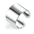 thumbnail image 2 of Lancharmed Adjustable Rings for Women Silver Plated Rings 15Mm Wide Open Face Adjustable Thumb Valentines Day Gifts, 2 of 7