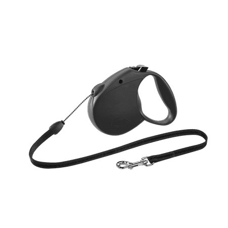 - flexi Retractable Dog Leash (Cord), 16 ft, Small, Black