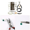 thumbnail image 3 of 1 Box Jewelry Making Kits DIY Jewelry Ears Beading Repair Tools Supplies green gold, 3 of 6
