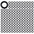 thumbnail image 1 of 400 Piezas de Caucho de Nitrilo Negro Juntas TóRicas Arandelas 12 mm X 2,5 mm X 7 mm, 1 of 5